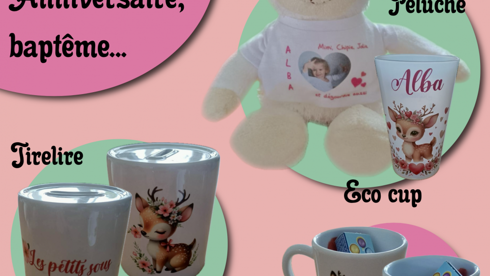 cadeaux baptême anniversaire